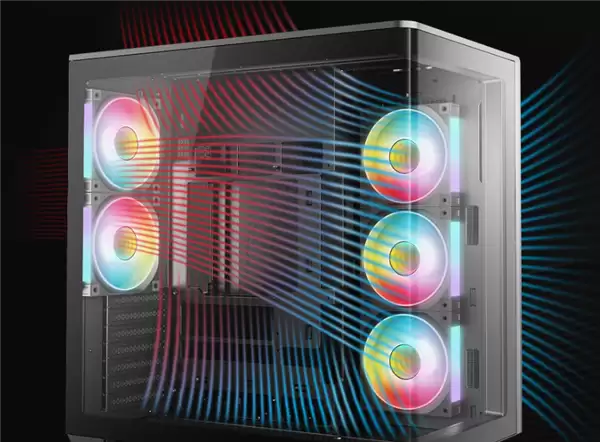 曲面海景房来了!九州风神新机箱首发699元 双仓结构设计