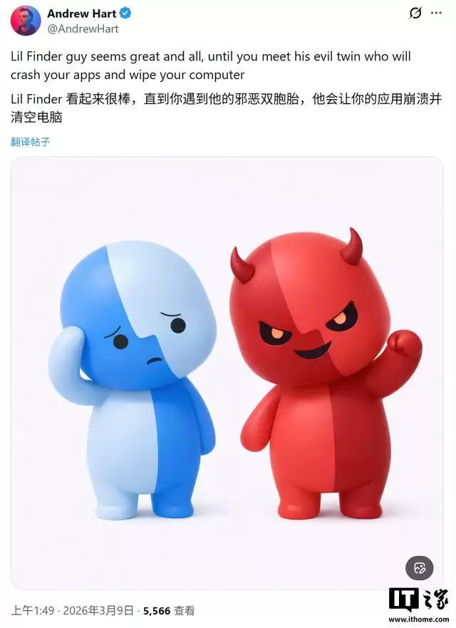 苹果宣传MacBook Neo笔记本,Finder吉祥物意外爆红