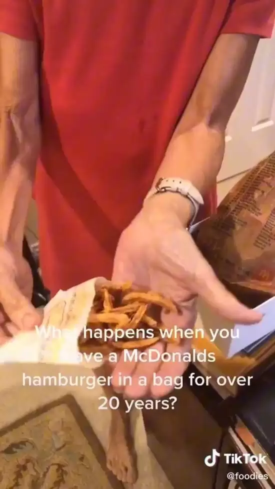 麦当劳套餐保存20年没发霉、腐烂!网友热议