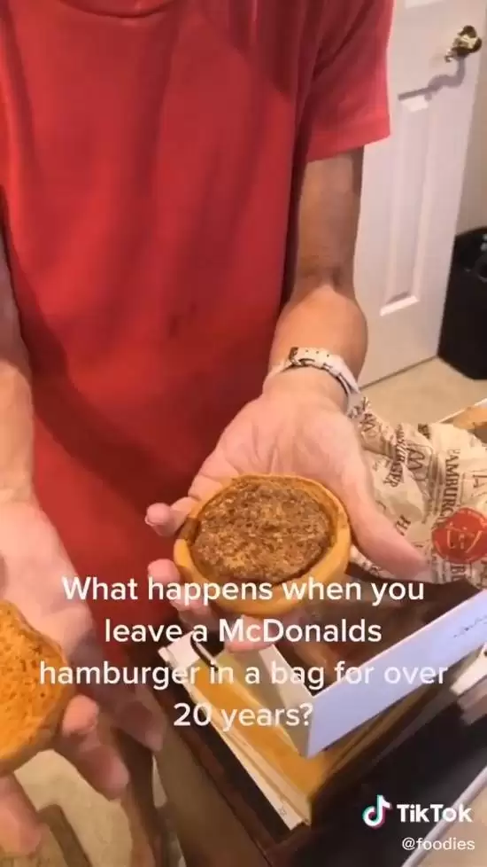 麦当劳套餐保存20年没发霉、腐烂!网友热议