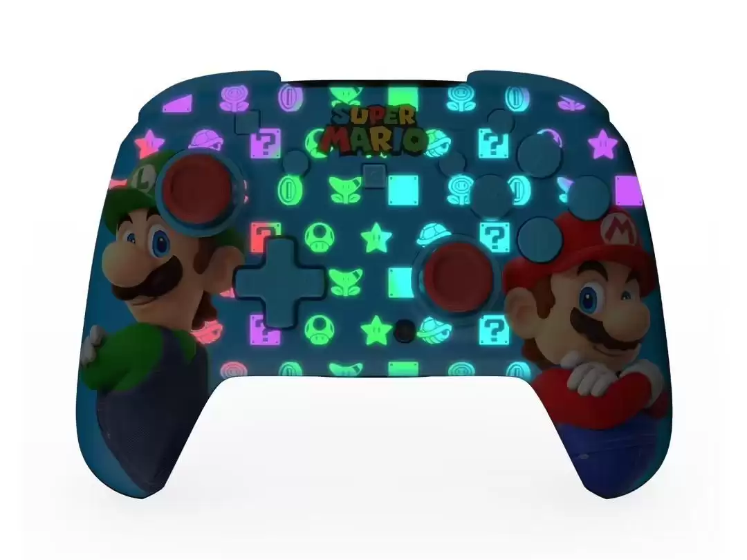 乌龟海岸推出马力欧&路易吉款Rematch无线手柄，内置RGB灯效