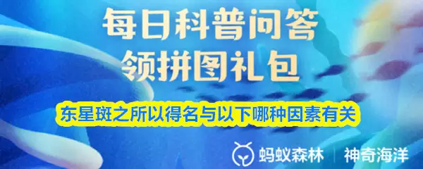 东星斑之所以得名与以下哪种因素有关