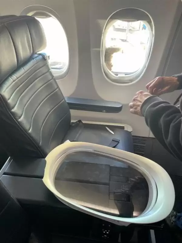 波音737客机遭鸟击 客舱玻璃开裂!现场画面公布