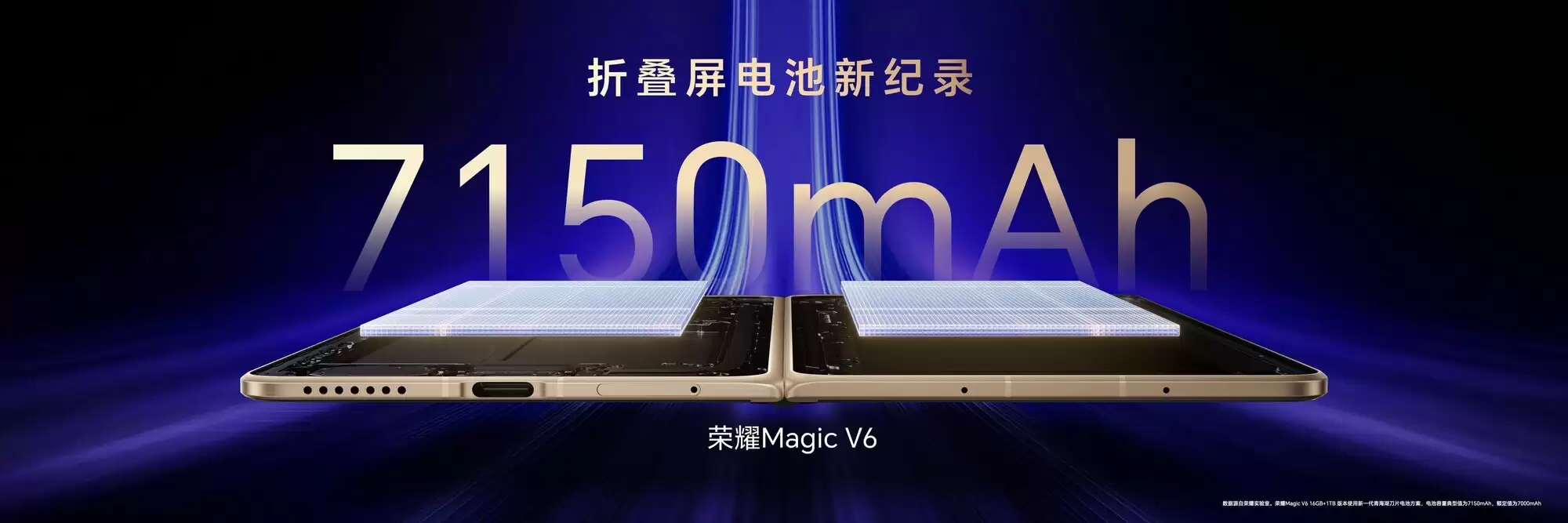 荣耀Magic V6开启7000+mAh 新纪元,李健称其为“折叠之王”