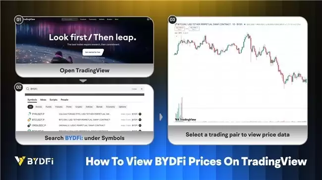BYDFi 永续合约数据正式上线 TradingView