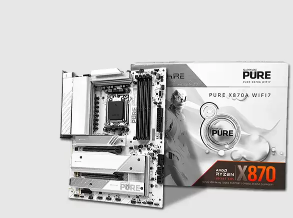 蓝宝石AM5新旗舰!PURE极地X870A WIFI主板正式上市:1999元