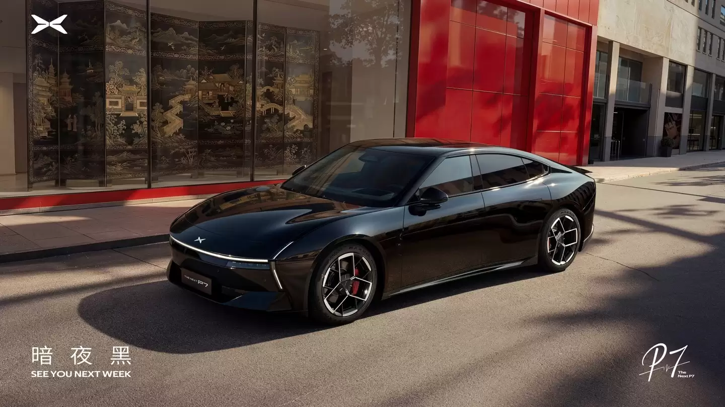 小鹏P7黑武士车色“暗夜黑”3月18日发布,官图先睹为快
