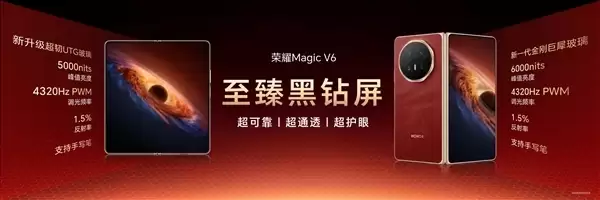 史上最强折叠屏旗舰!荣耀Magic V6今日开售:8999元起