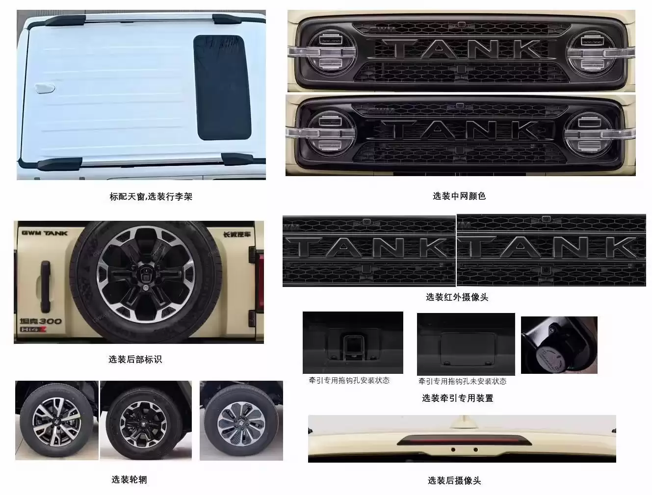 长城新款坦克300申报:Hi4-T/Hi4-Z插混、车身加长、配备激光雷达