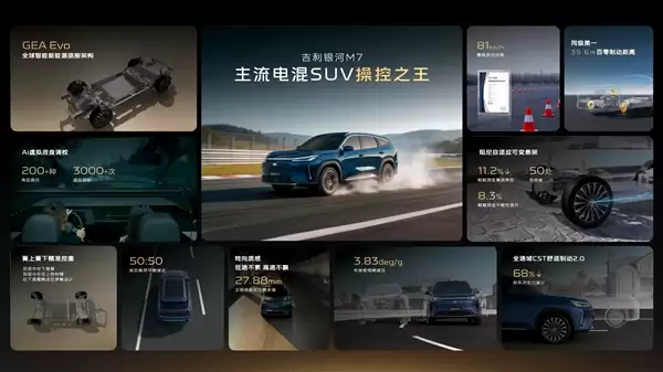 满油满电续航超1700km 银河M7官宣！吉利下一款爆款预定了