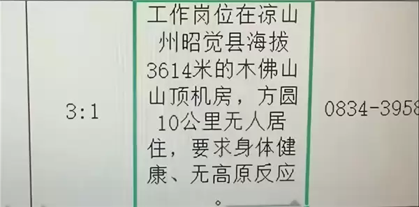 海抜3614米方圆十公里无人!一事业单位招机房管理员引热议