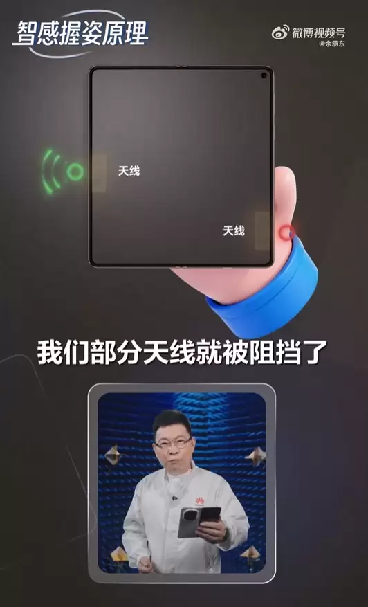 华为业界首发智能握姿功能!1秒识别左右手 余承东科普实现原理