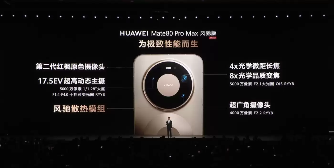 8499元！华为Mate 80 Pro Max风驰版发布：隐藏式无感出风