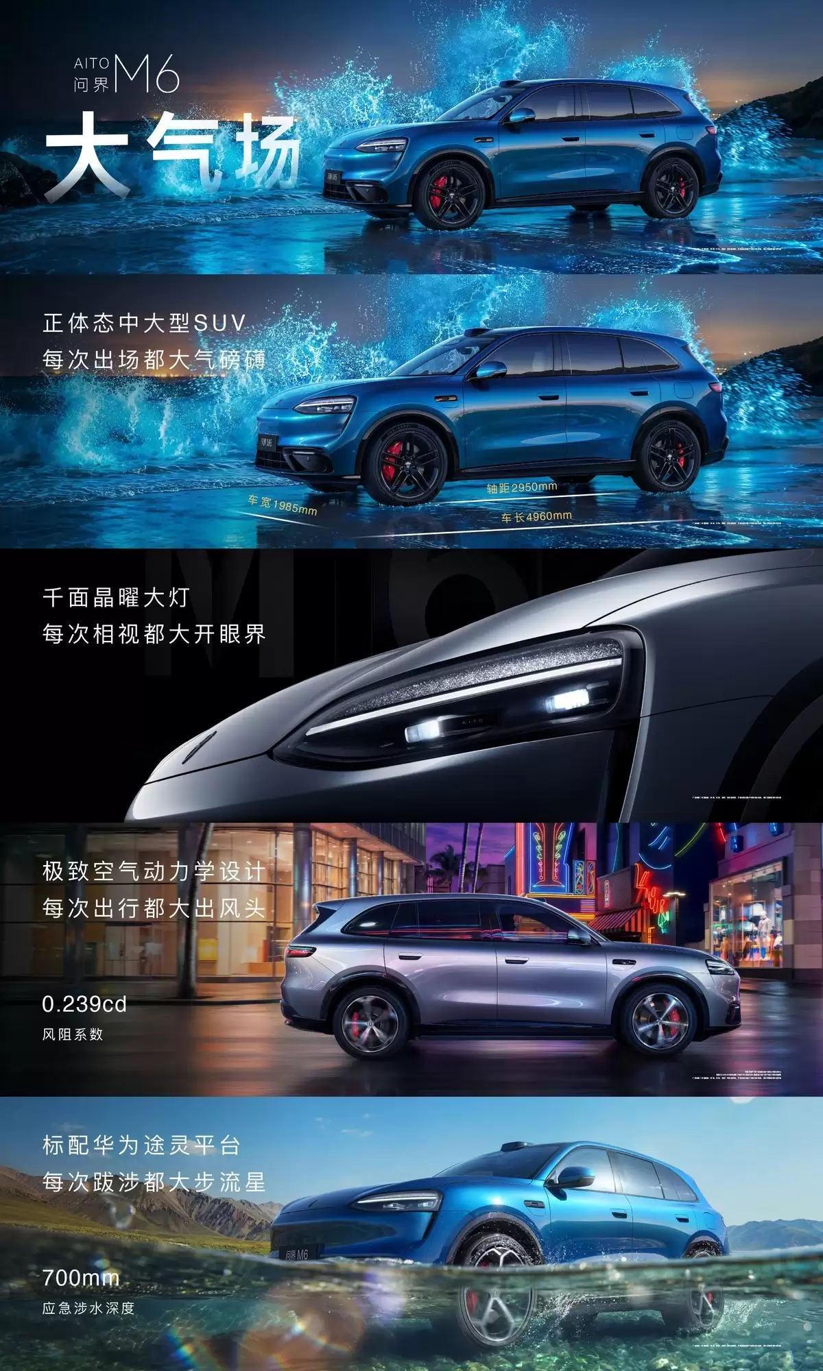 问界M6正式发布:全系标配途灵平台,预售价26.98万元起