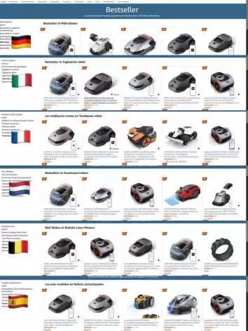 畅销海外!MOVA割草机器人登顶亚马逊多国Best Sellers榜首