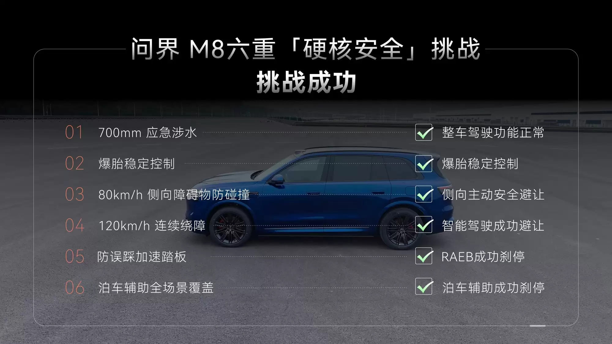 问界M8焕新版实测 六重安全挑战拆解