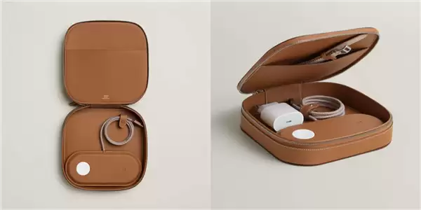 比常规款贵40倍！爱马仕推出牛皮苹果充电套装：售价高达3.5万元