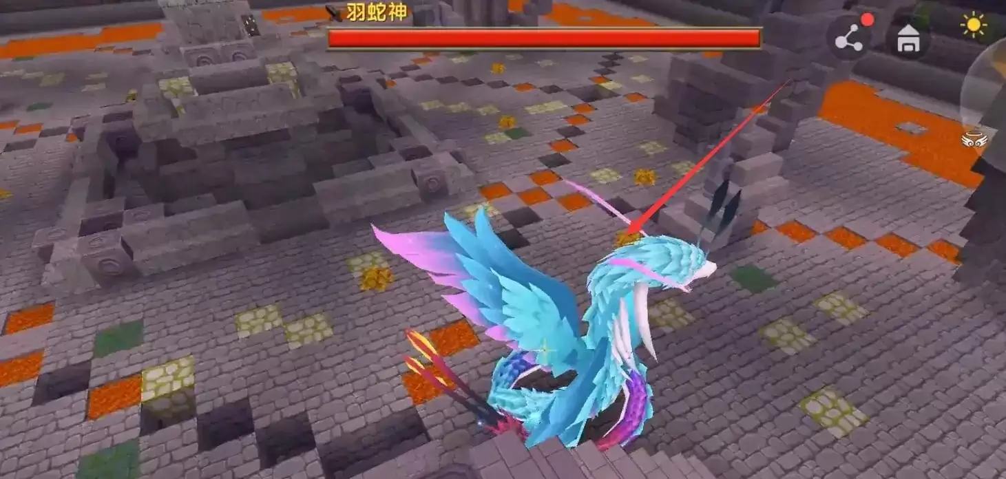 迷你世界里面的羽蛇神怎么找