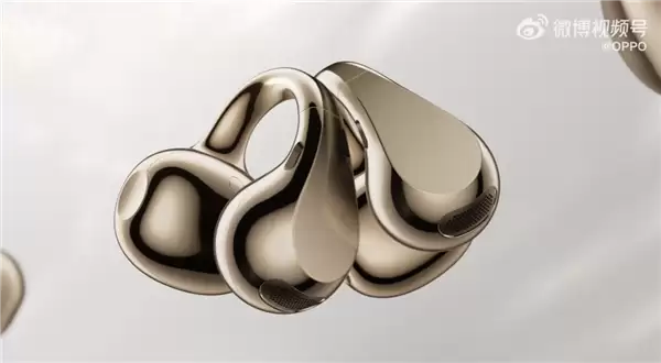 孙颖莎代言!OPPO Enco Clip2耳夹耳机外观首秀 超闪小金环