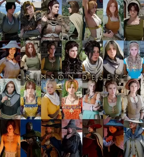 《红色沙漠》性感女性角色、NPC合集 各个美如画!