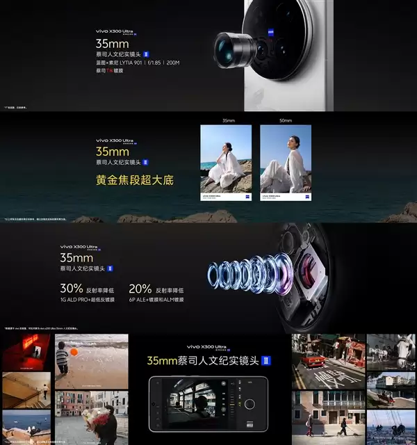 vivo X300 Ultra搭载蔡司大师镜头群：14mm-400mm全焦段直出2500万像素
