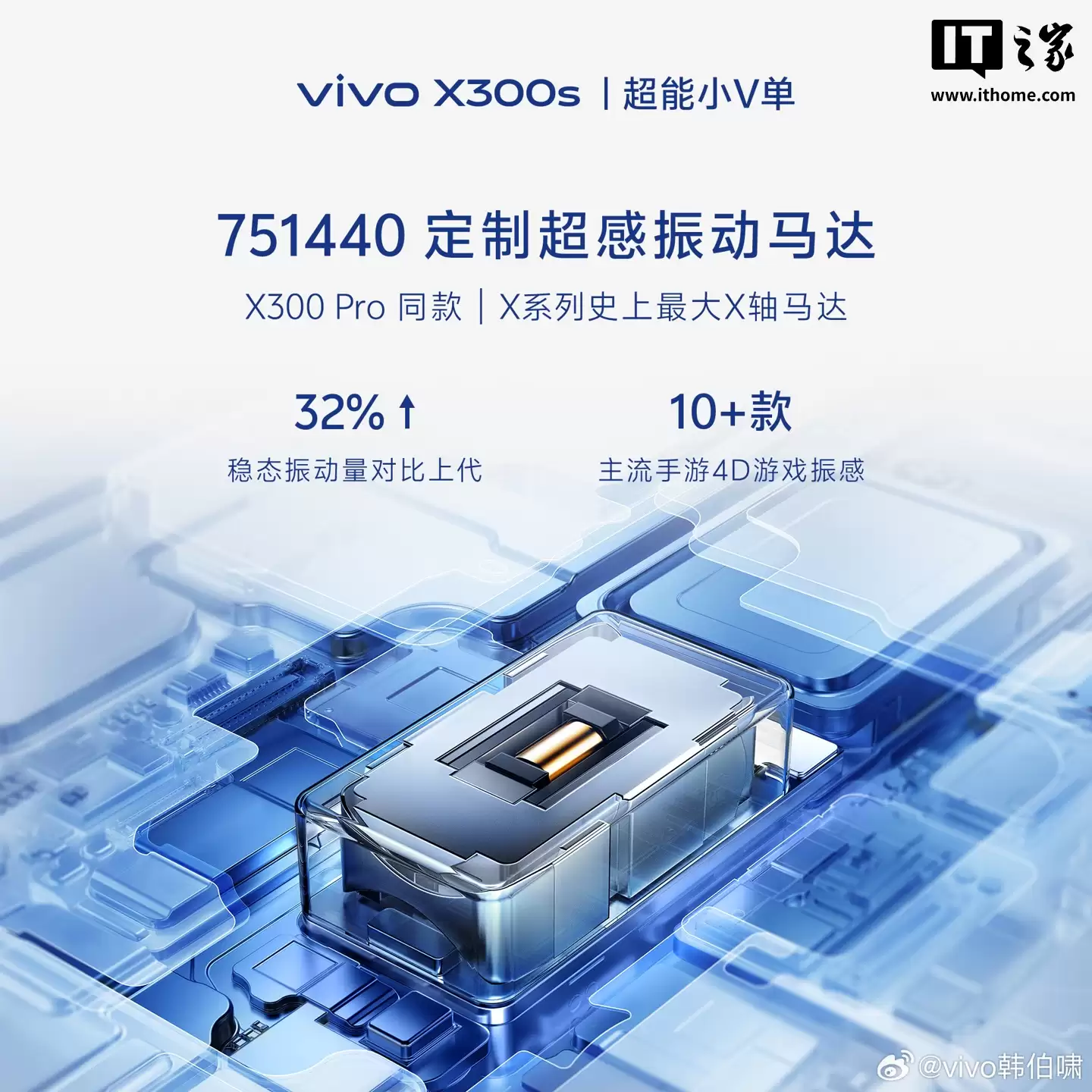 vivo X300s 新机搭载 7100mAh 蓝海电池：第四代硅负极技术，是 X 系列迄今最大电池容量