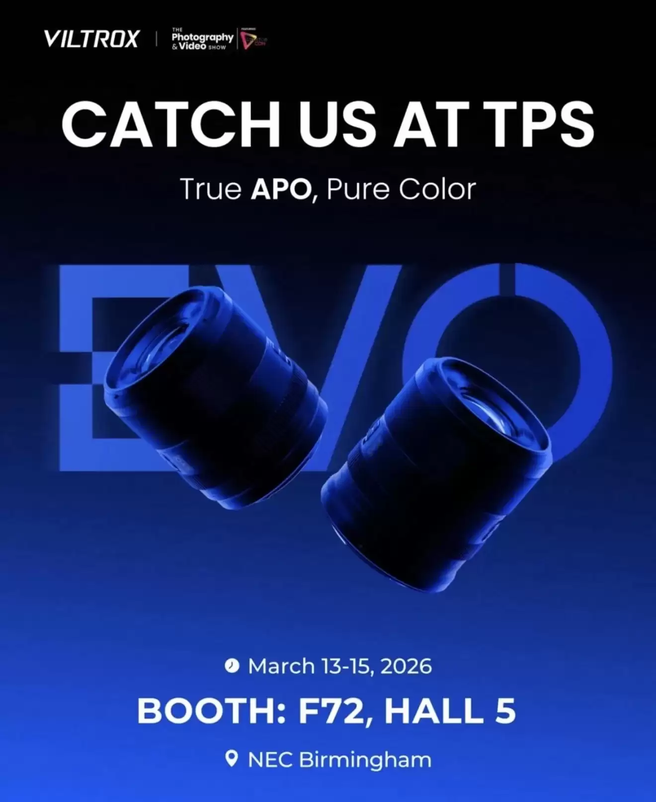 唯卓仕 EVO 系列镜头官宣：3 月 13-15 日亮相，预计为 AF 35mm f/1.8、AF 55mm f/1.8