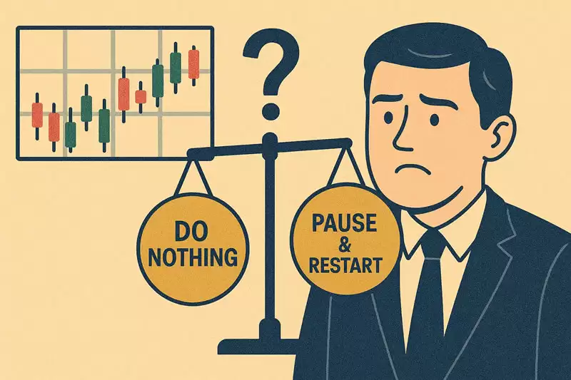 网格交易破网怎么办?什么都不做vs. 网格暂停重启,哪种更赚?