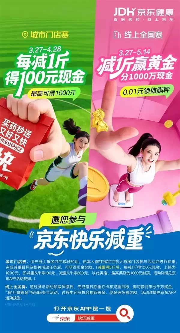 京东启动快乐减重主题活动：科学激励+专业闭环助力健康瘦身
