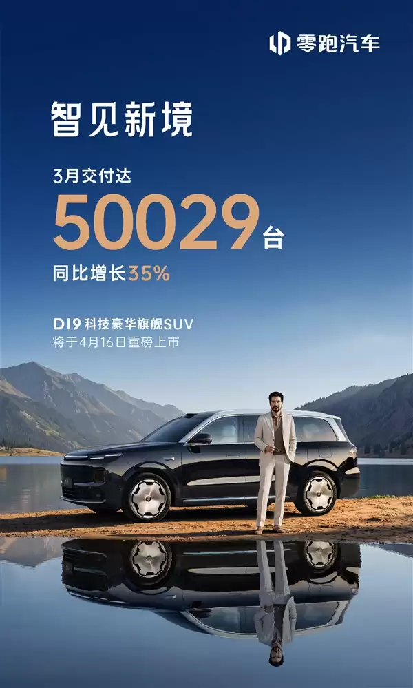 稳坐新势力头部！零跑3月销量重返50000+ 旗舰SUV马上就发