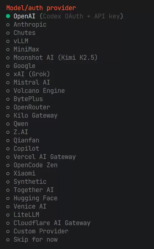 模型选择界面，展示Qwen等选项