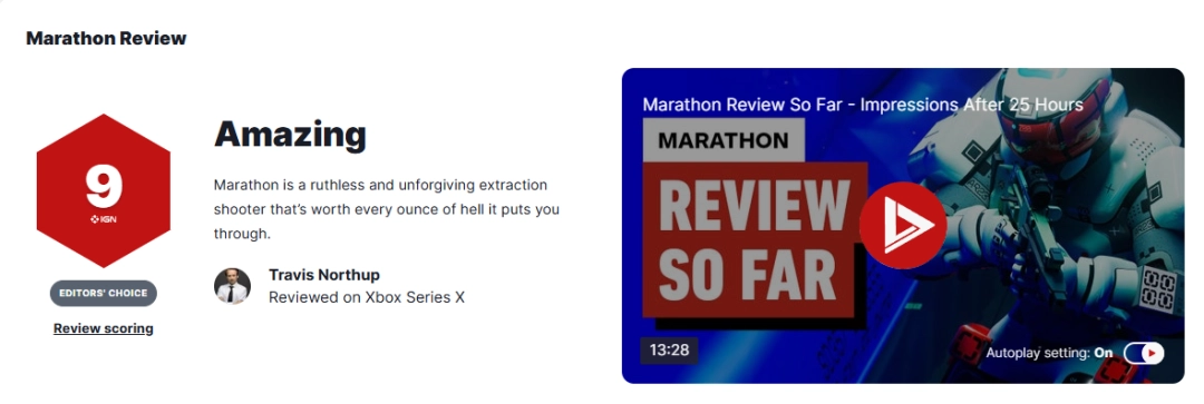 《失落星船：马拉松》IGN9分好评！已经沉迷无法自拔