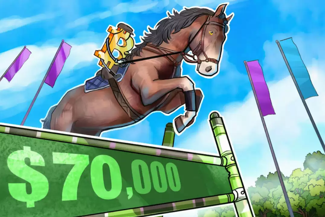 比特币（BTC）逼近7万美元，Coinbase Premium出现一个月以来首次绿色飙升