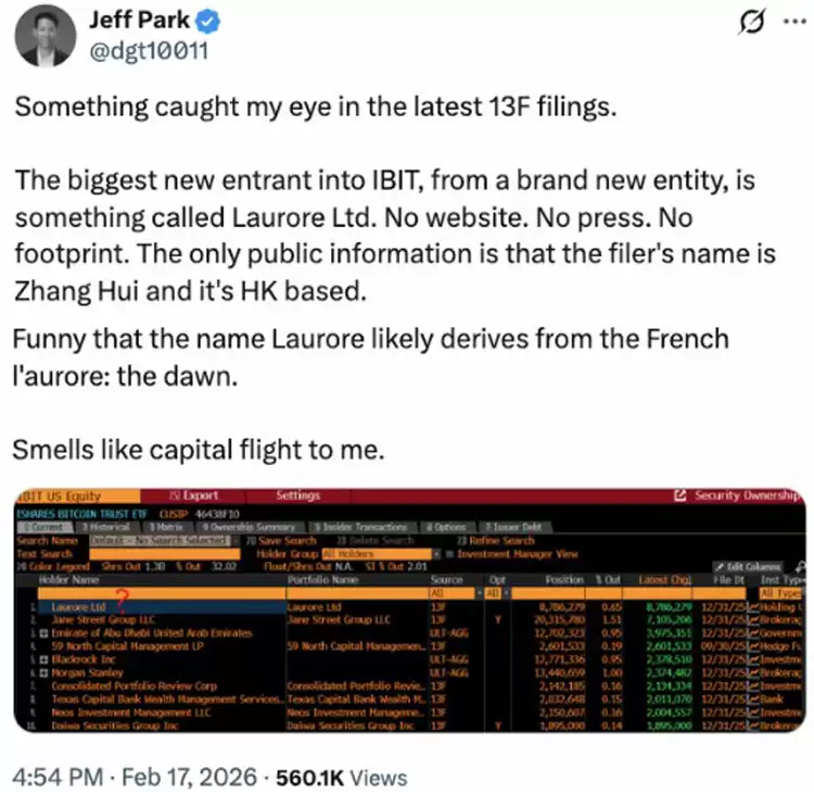 比特币（BTC）ETF资金外流1.05亿,神秘IBIT买家现身引关注