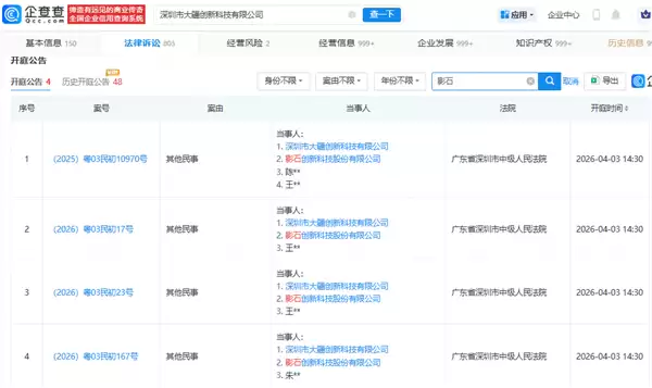 大疆与影石对簿公堂：专利权属纠纷案4月3日开庭！