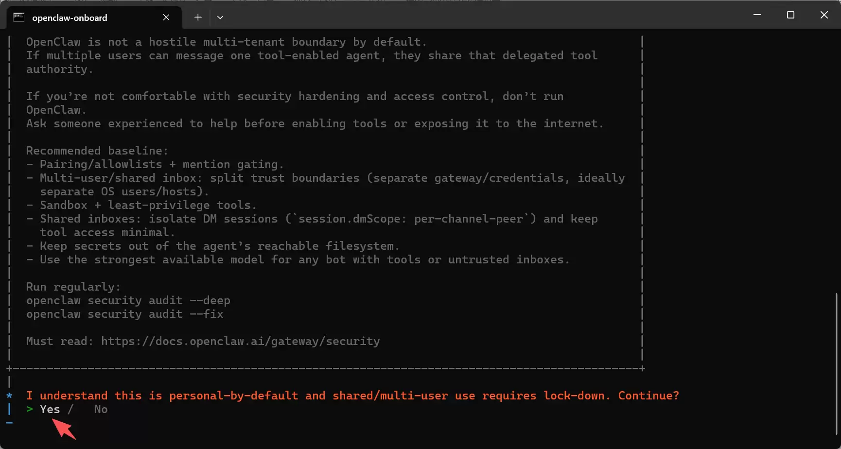 配置向导初始界面