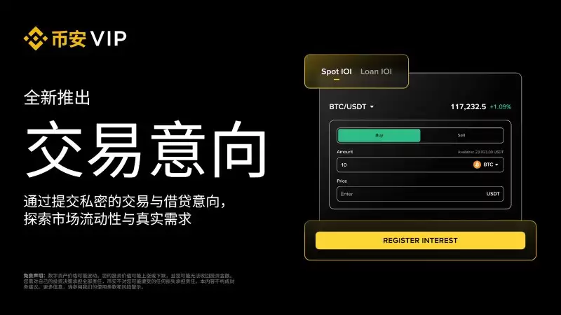 币安交易意向功能介绍