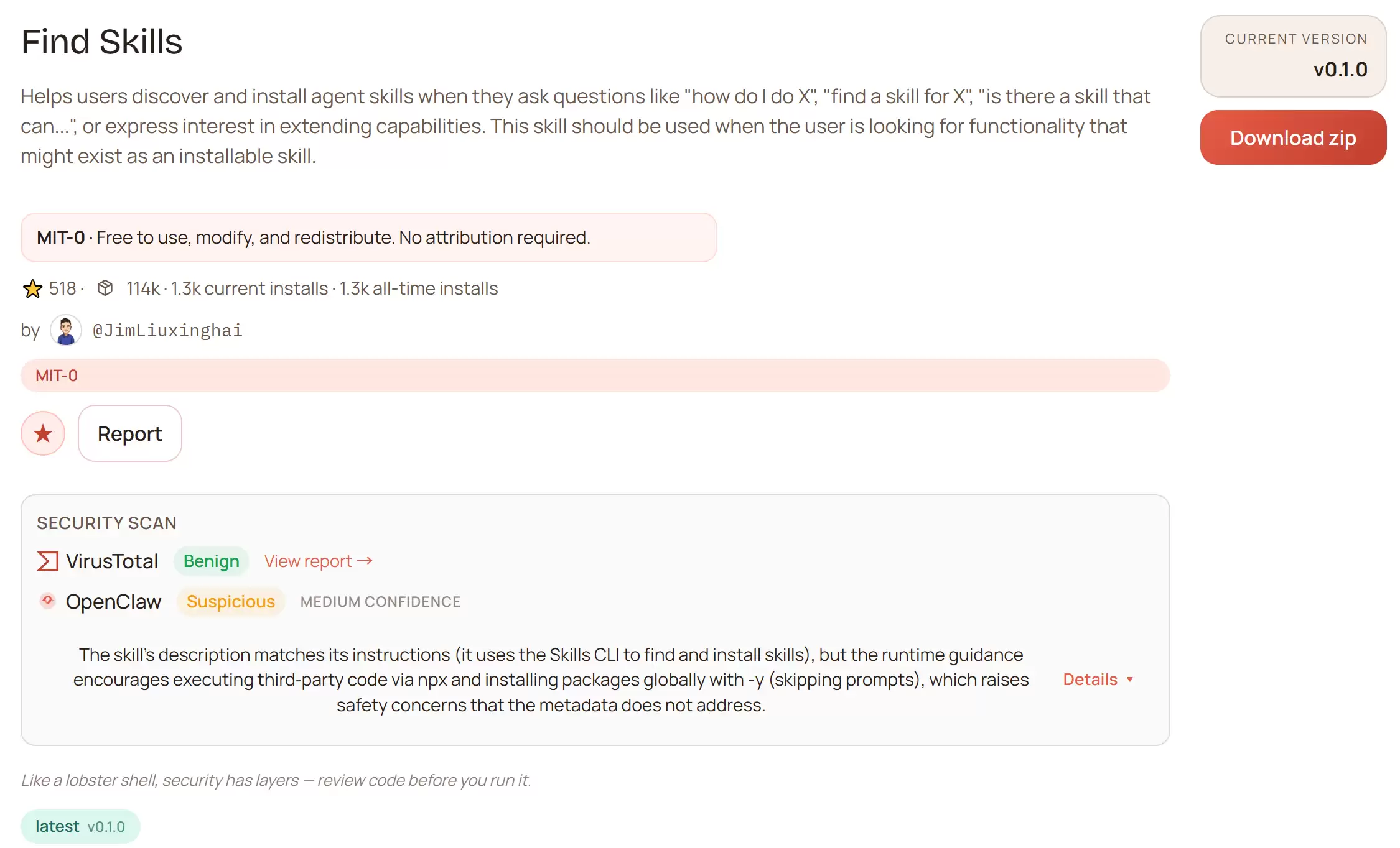 Find Skills技能介绍图