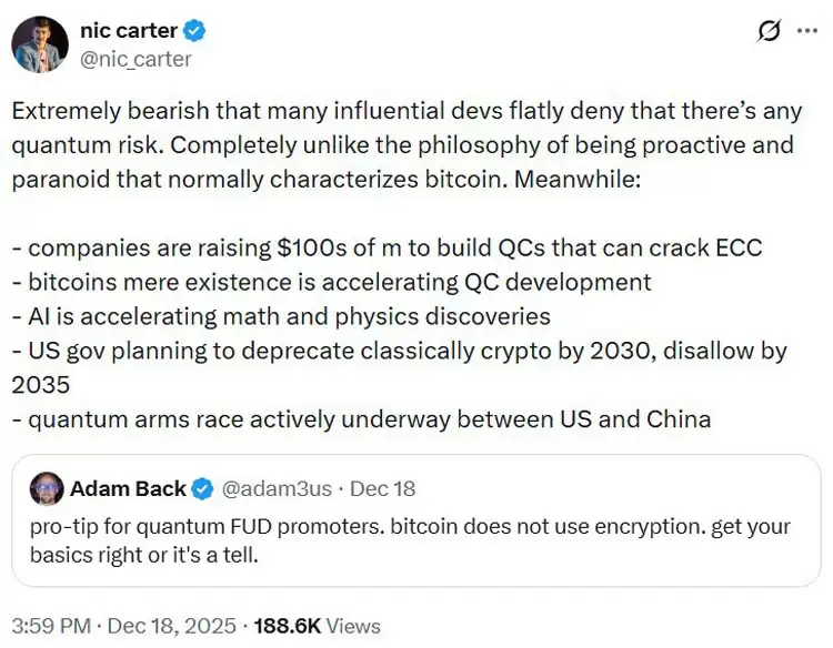 区块链在量子威胁面前悄然准备,比特币（BTC）就时间线展开辩论