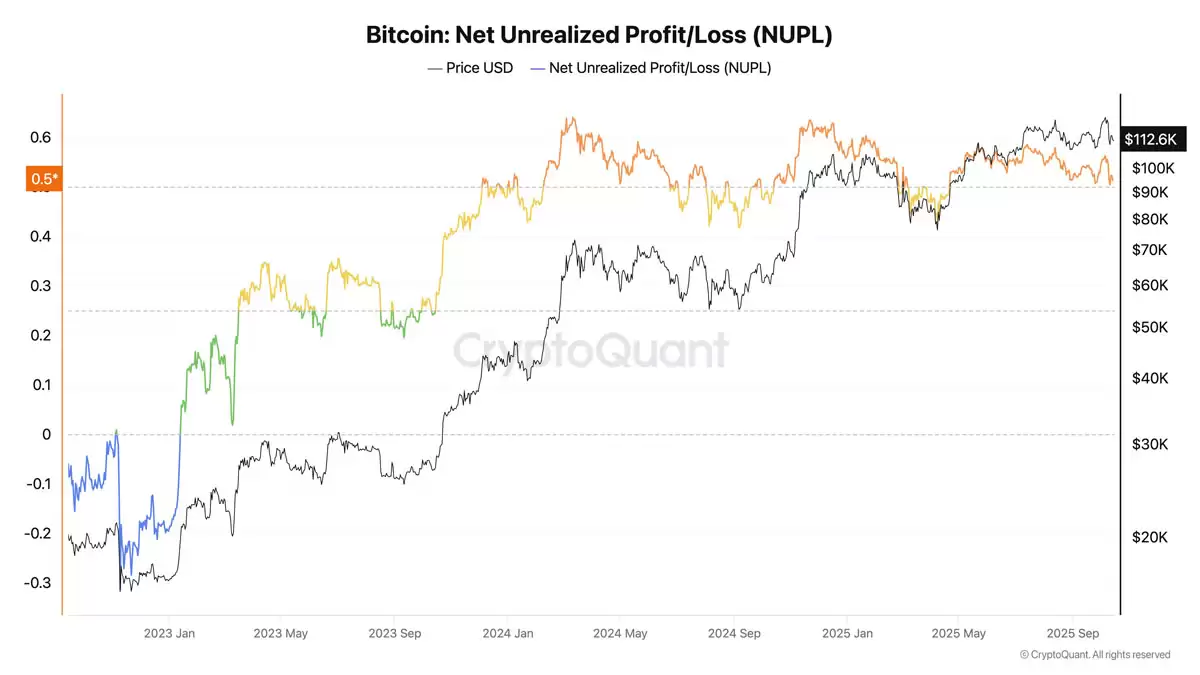比特币NUPL指标进入狂喜阶段图表分析