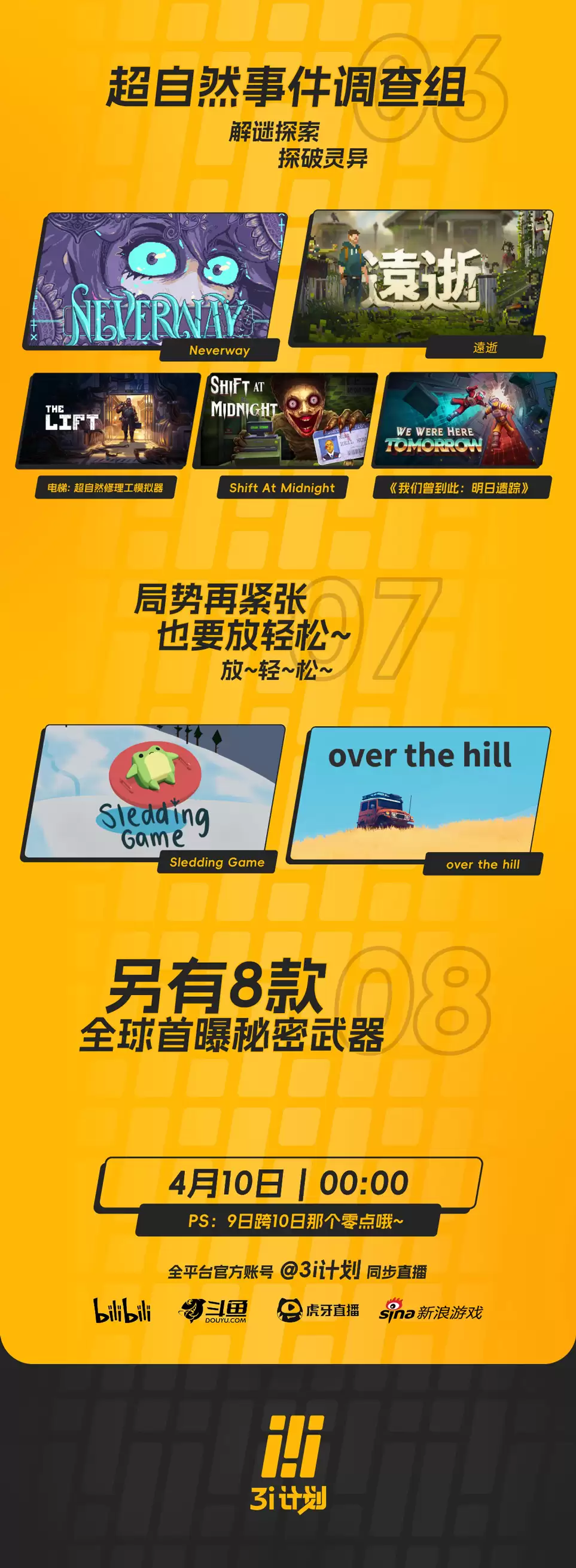 「3i计划」全阵容公布：8款游戏全球首发，32款佳作新动向蓄势待发！