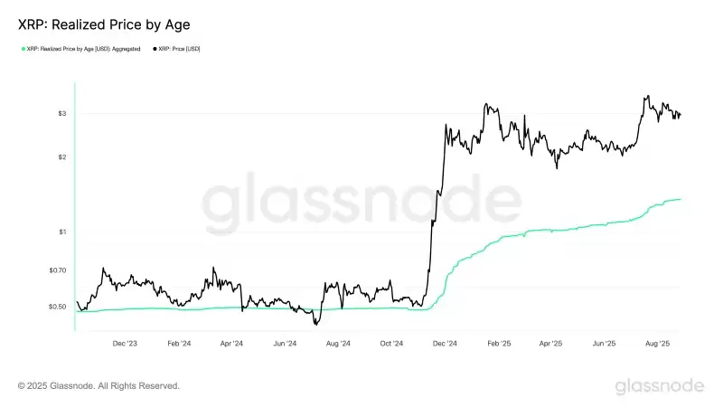XRP实现价格与平均成本