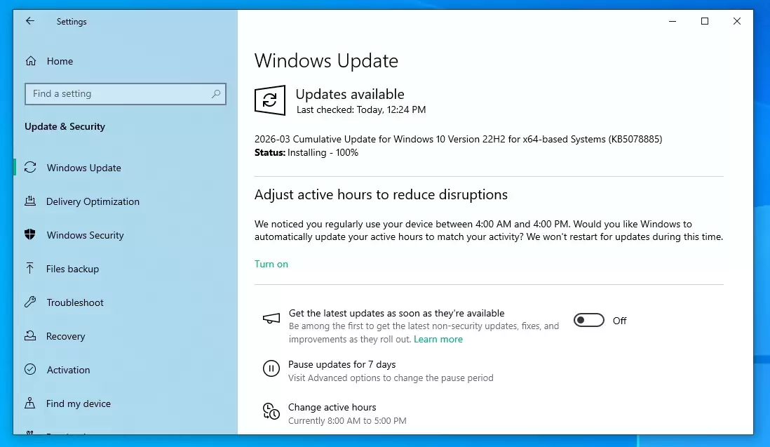 微软推送 Win10 三月安全更新：修复卡死、更新证书、提升部分显卡稳定性等