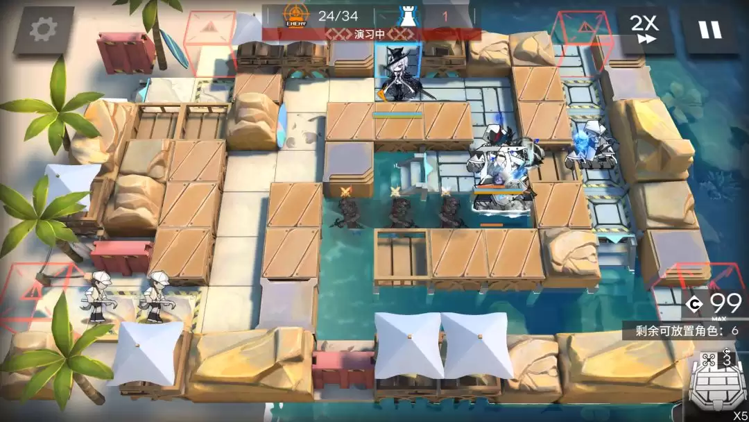 《明日方舟》十字路口CG-1到CG-8突袭少人摆完挂机攻略