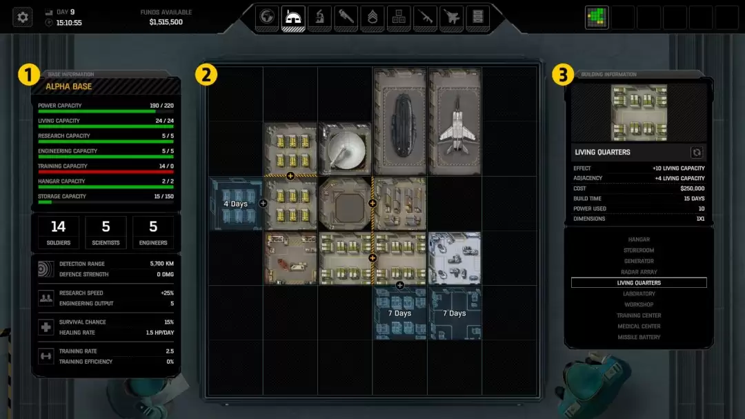 《异种航员2》基础管理介绍