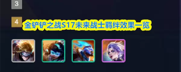 金铲铲之战S17未来战士羁绊效果一览
