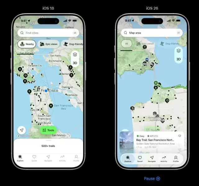 苹果iOS 26液态玻璃设计展示库更新,展示第三方应用适配效果