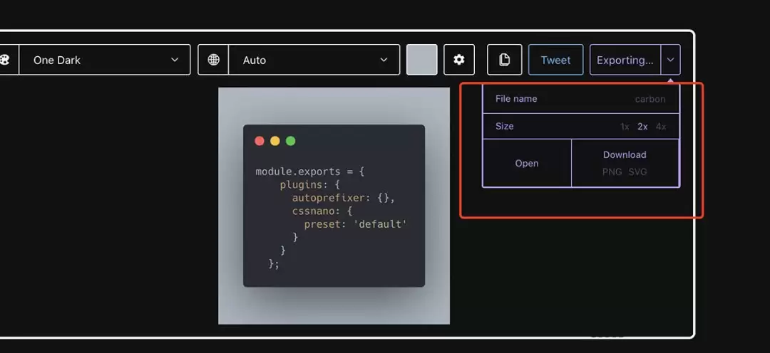 VSCode代码怎么生成图片
