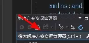 vs解决方案管理器中的内容怎么搜索使用