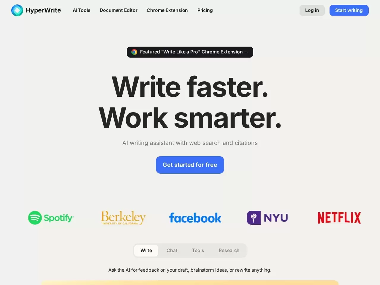HyperWrite-HyperWrite AI 是一款方便快捷的自然语言生成工具